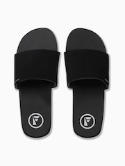 Foamlife Black Mens Tarlan Slide Sliders - Image 4 of 6