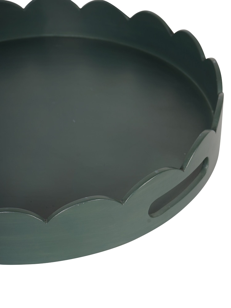 Laura Ashley Fern Green Northall Circular Tray - Image 4 of 4