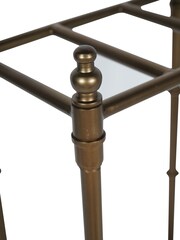 Laura Ashley Antique Brass Bamboo Viscose Finish Stand - Image 5 of 6
