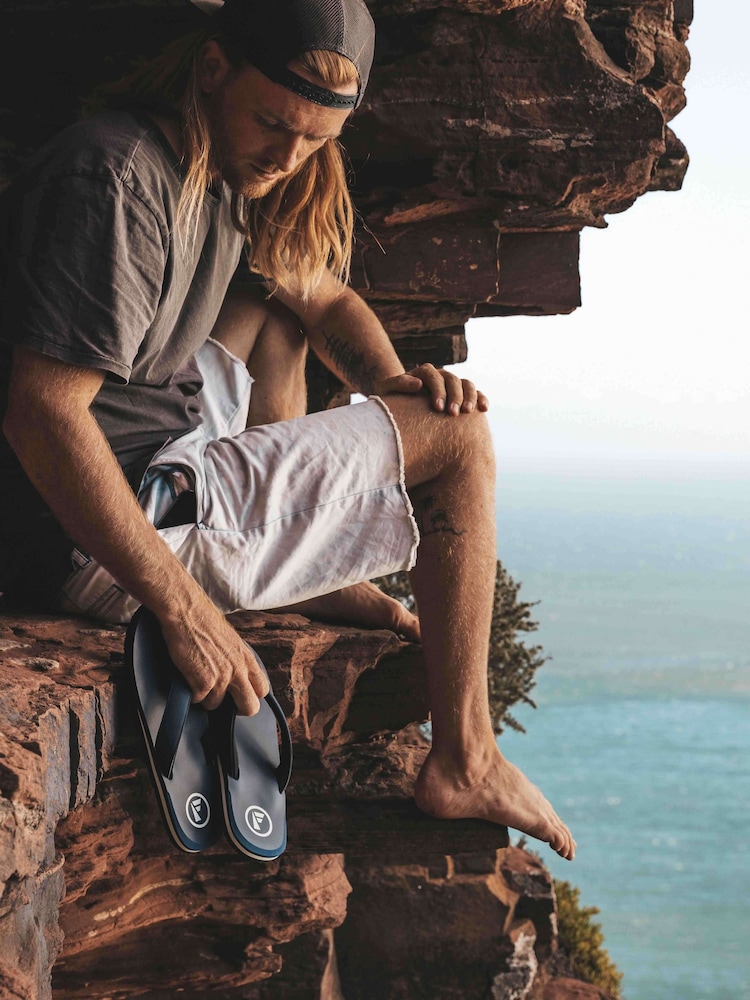 Foamlife Blue Mens Tarlan Flip Flops - Image 5 of 5