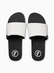 Foamlife White Mens Tarlan Slide Sliders - Image 4 of 6
