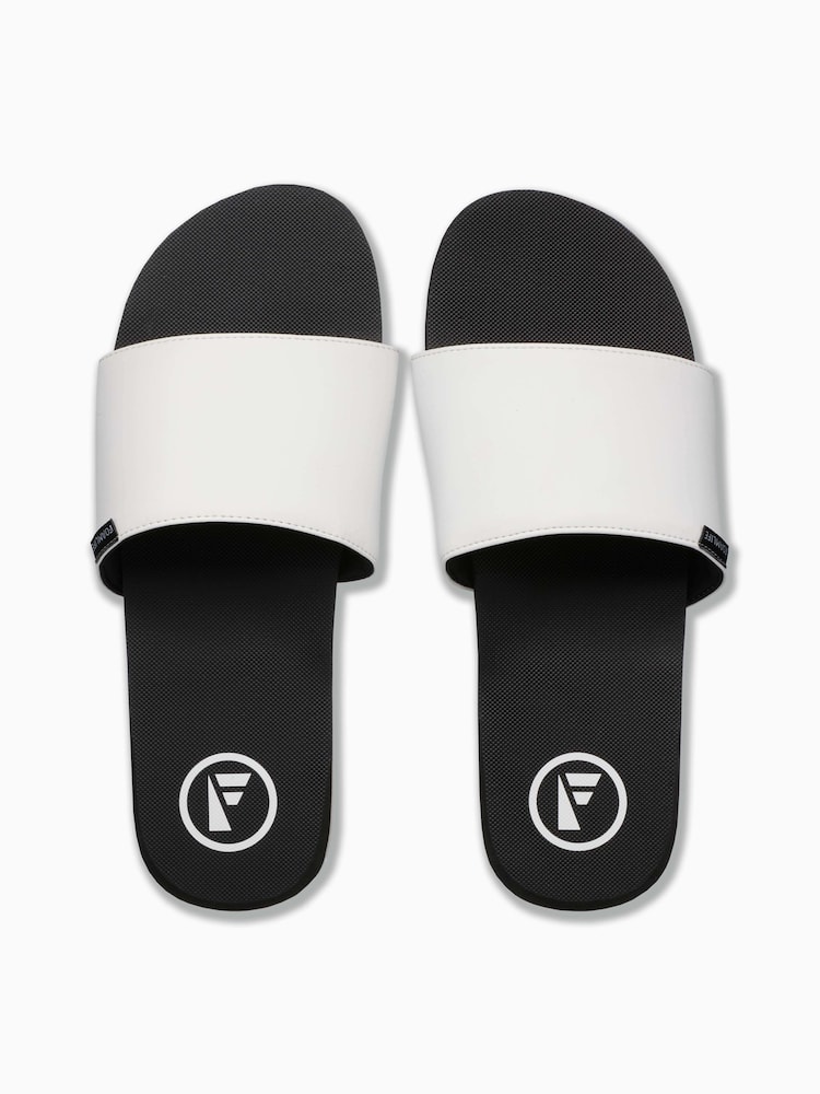 Foamlife White Mens Tarlan Slide Sliders - Image 4 of 6