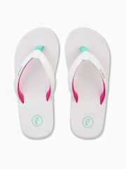 Foamlife White Womens Traa SC Flip Flops - Image 3 of 6