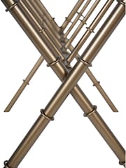 Laura Ashley Antique Brass Bamboo Viscose Finish Magazine Rack - Image 6 of 6