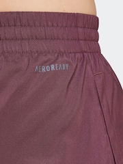 adidas Burgundy Red Aeroready Minimal 2-in-1 Shorts - Image 4 of 6
