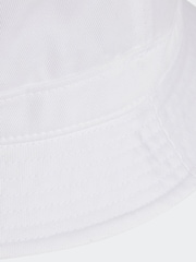 adidas Originals White Trefoil 100% Cotton Bucket Bag - Image 4 of 4