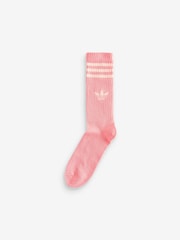 Rosa - Pack de 3 pares de calcetines con diseño de 3 bandas de adidas originals - Imagen 2 de 8