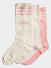 Rosa - Pack de 3 pares de calcetines con diseño de 3 bandas de adidas originals - Imagen 5 de 8
