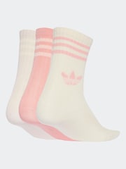 Rosa - Pack de 3 pares de calcetines con diseño de 3 bandas de adidas originals - Imagen 6 de 8