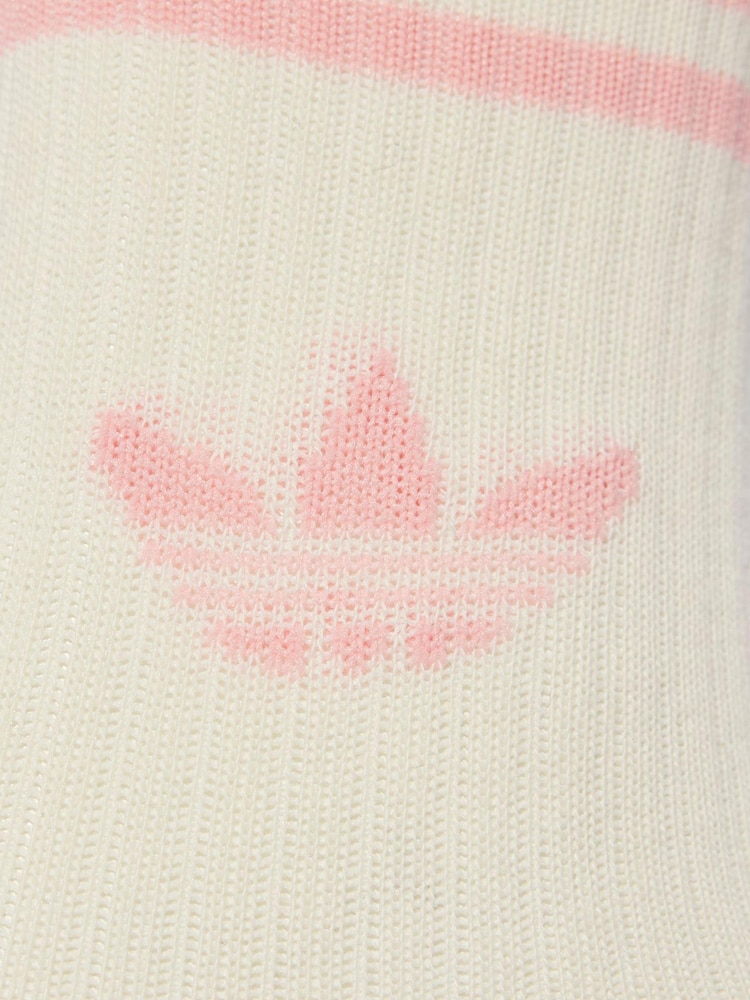 Rosa - Pack de 3 pares de calcetines con diseño de 3 bandas de adidas originals - Imagen 8 de 8 Rosa - Pack de 3 pares de calcetines con diseño de 3 bandas de adidas originals - Imagen 8 de 8