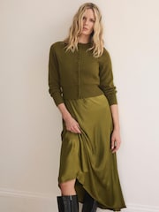 Mint Velvet Green Ultimate Multitasker Midi Dress - Image 1 of 8