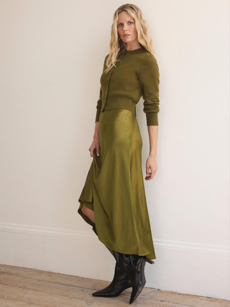 Mint Velvet Green Ultimate Multitasker Midi Dress - Image 2 of 8 Mint Velvet Green Ultimate Multitasker Midi Dress - Image 2 of 8
