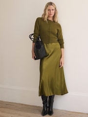 Mint Velvet Green Ultimate Multitasker Midi Dress - Image 6 of 8