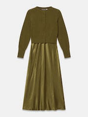 Mint Velvet Green Ultimate Multitasker Midi Dress - Image 7 of 8