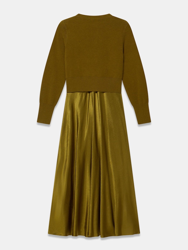 Mint Velvet Green Ultimate Multitasker Midi Dress - Image 8 of 8 Mint Velvet Green Ultimate Multitasker Midi Dress - Image 8 of 8