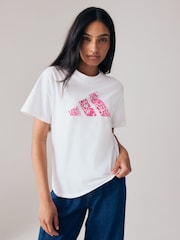 adidas Pink 100% Cotton T-Shirt - Image 1 of 6