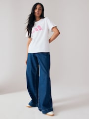 adidas Pink 100% Cotton T-Shirt - Image 3 of 6