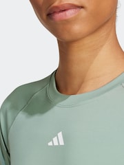 adidas Green/White Hyperglam Long Sleeve - Image 4 of 6