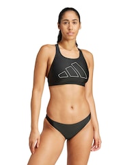 adidas Black Big Bar Bikini - Image 1 of 6