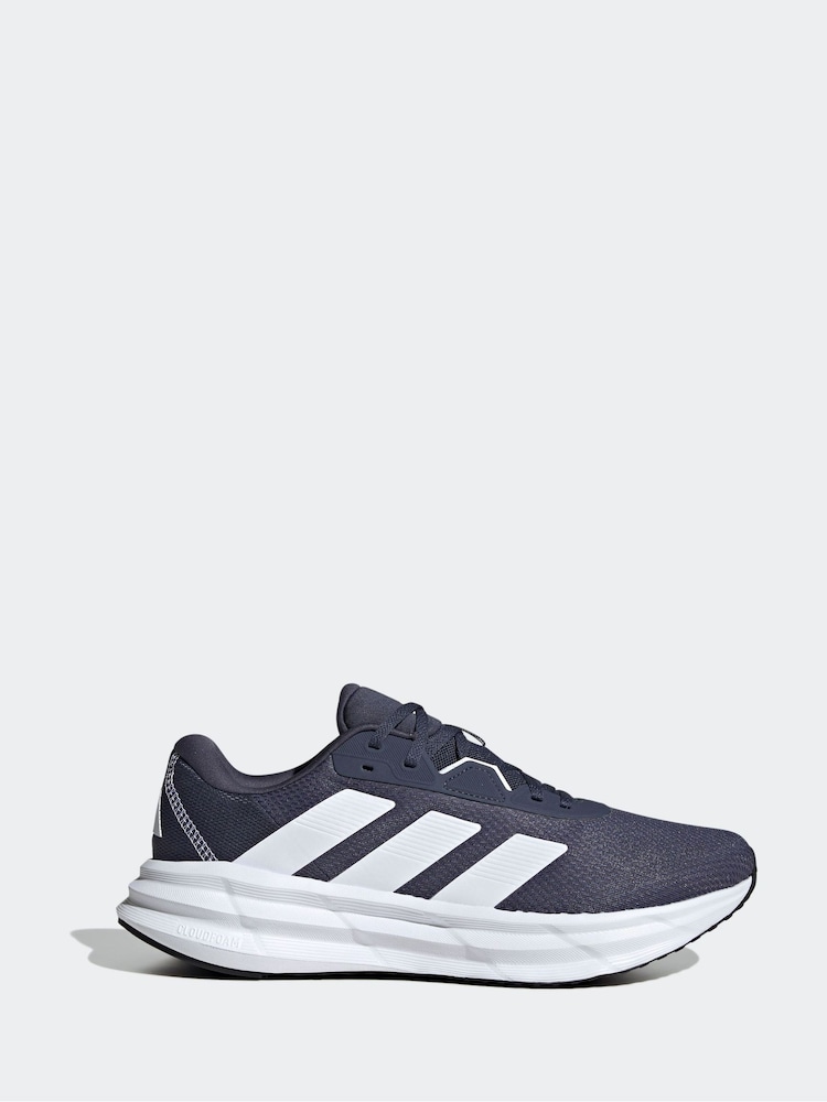 adidas Navy/White Galaxy 7 Running Trainers - Image 1 of 9
