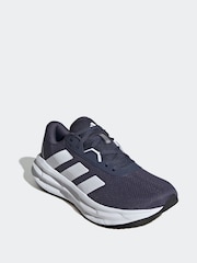 adidas Navy/White Galaxy 7 Running Trainers - Image 3 of 9