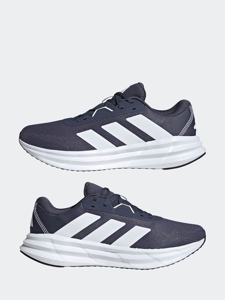 adidas Navy/White Galaxy 7 Running Trainers - Image 5 of 9