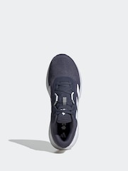 adidas Navy/White Galaxy 7 Running Trainers - Image 6 of 9