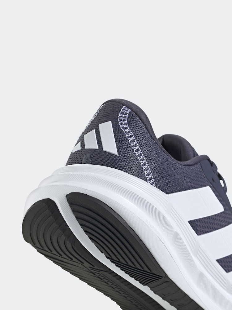 adidas Navy/White Galaxy 7 Running Trainers - Image 8 of 9