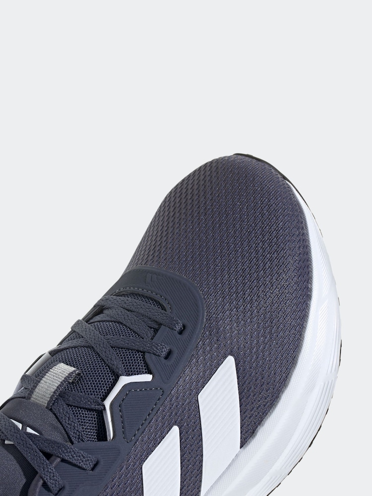 adidas Navy/White Galaxy 7 Running Trainers - Image 9 of 9
