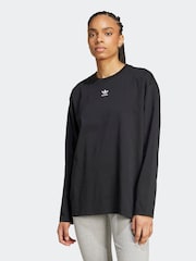 adidas Originals Essential Long Sleeve 100% Cotton T-Shirt - Image 1 of 6