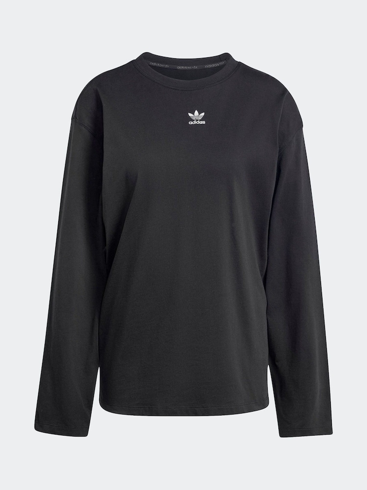 adidas Originals Essential Long Sleeve 100% Cotton T-Shirt - Image 6 of 6