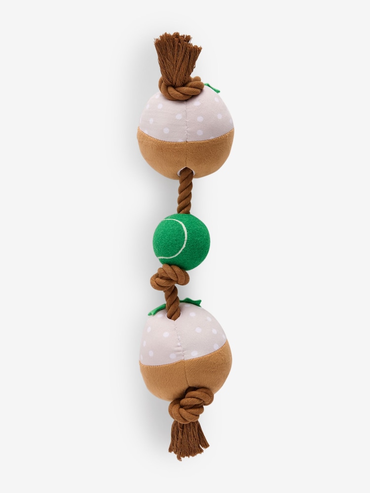 Christmas Pudding Rope and Ball Pet Toy - Image 2 of 4