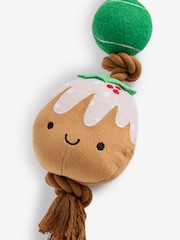 Christmas Pudding Rope and Ball Pet Toy - Image 4 of 4