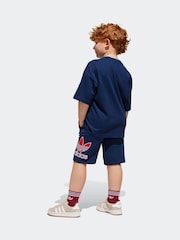 adidas originals Blue Short 100% Cotton T-Shirt Set - Image 2 of 8