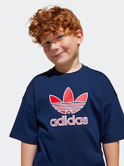 adidas originals Blue Short 100% Cotton T-Shirt Set - Image 4 of 8