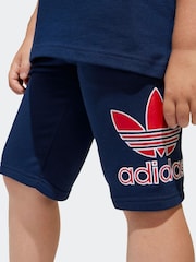 adidas originals Blue Short 100% Cotton T-Shirt Set - Image 5 of 8