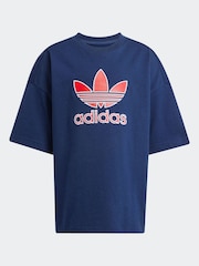 adidas originals Blue Short 100% Cotton T-Shirt Set - Image 7 of 8