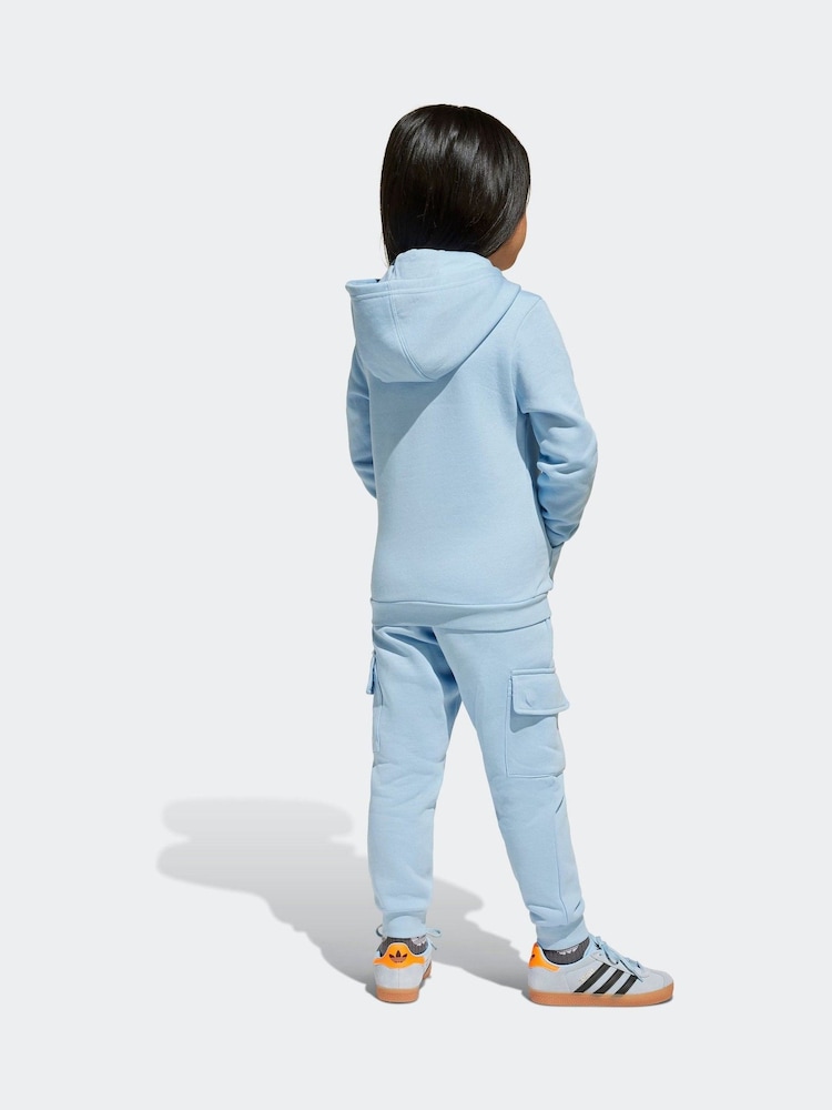 adidas Originals Blue Hoodie and Joggers Set - Image 2 of 8