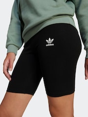 adidas originals Black Ribbed Shorts - Image 5 of 6