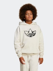 Коричневый - adidas originals Large Logo Loose Hoodie - Изображение 1 из 6
