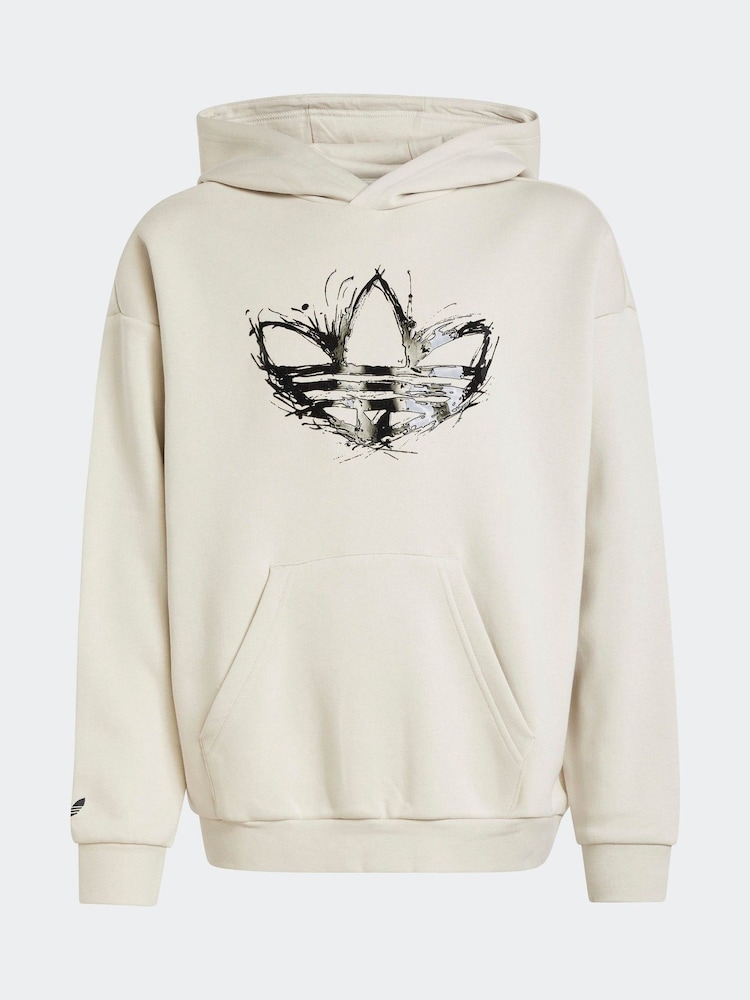 Коричневый - adidas originals Large Logo Loose Hoodie - Изображение 6 из 6