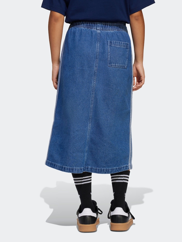 adidas originals Blue Denim Skirt Kids - Image 2 of 6