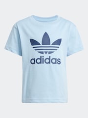 adidas originals Blue 100% Cotton Shorts And T-Shirt Set - Image 7 of 8