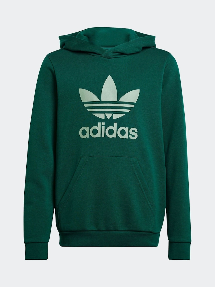 adidas originals Green Trefoil Hoodie - Image 11 of 11