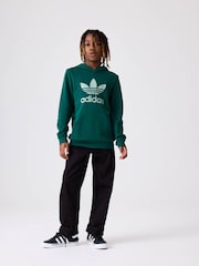 adidas originals Green Trefoil Hoodie - Image 2 of 11