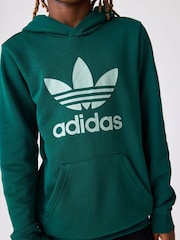 adidas originals Green Trefoil Hoodie - Image 6 of 11