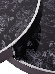 Laura Ashley Black Louise Print Trays Set Of 2 - Image 5 of 6