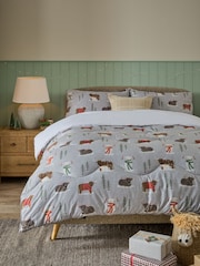 Next x Night Lark Christmas 10.5 Tog Coverless Duvet and Pillowcase Set - Image 1 of 7