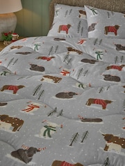 Next x Night Lark Christmas 10.5 Tog Coverless Duvet and Pillowcase Set - Image 2 of 7