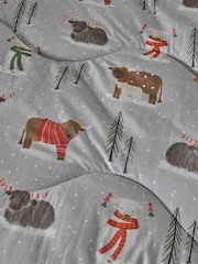 Next x Night Lark Christmas 10.5 Tog Coverless Duvet and Pillowcase Set - Image 3 of 7